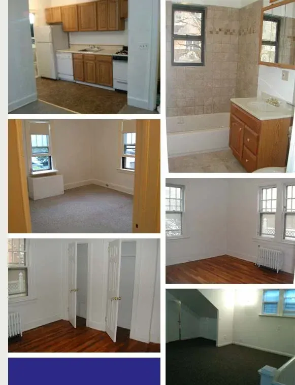 Two bedroom in Bayside, collage of kitchen, bathroom, bedroom and living room