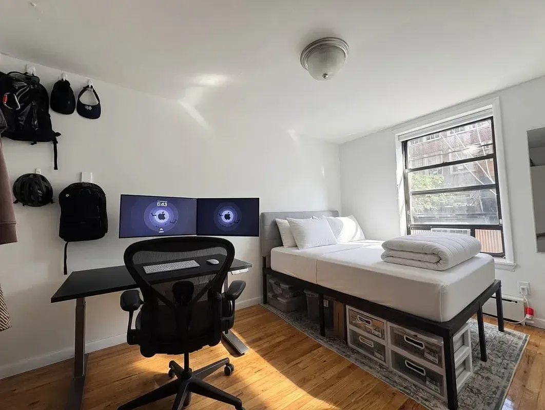 Four bedroom at 93 Avenue B, bedroom with desk and bed
