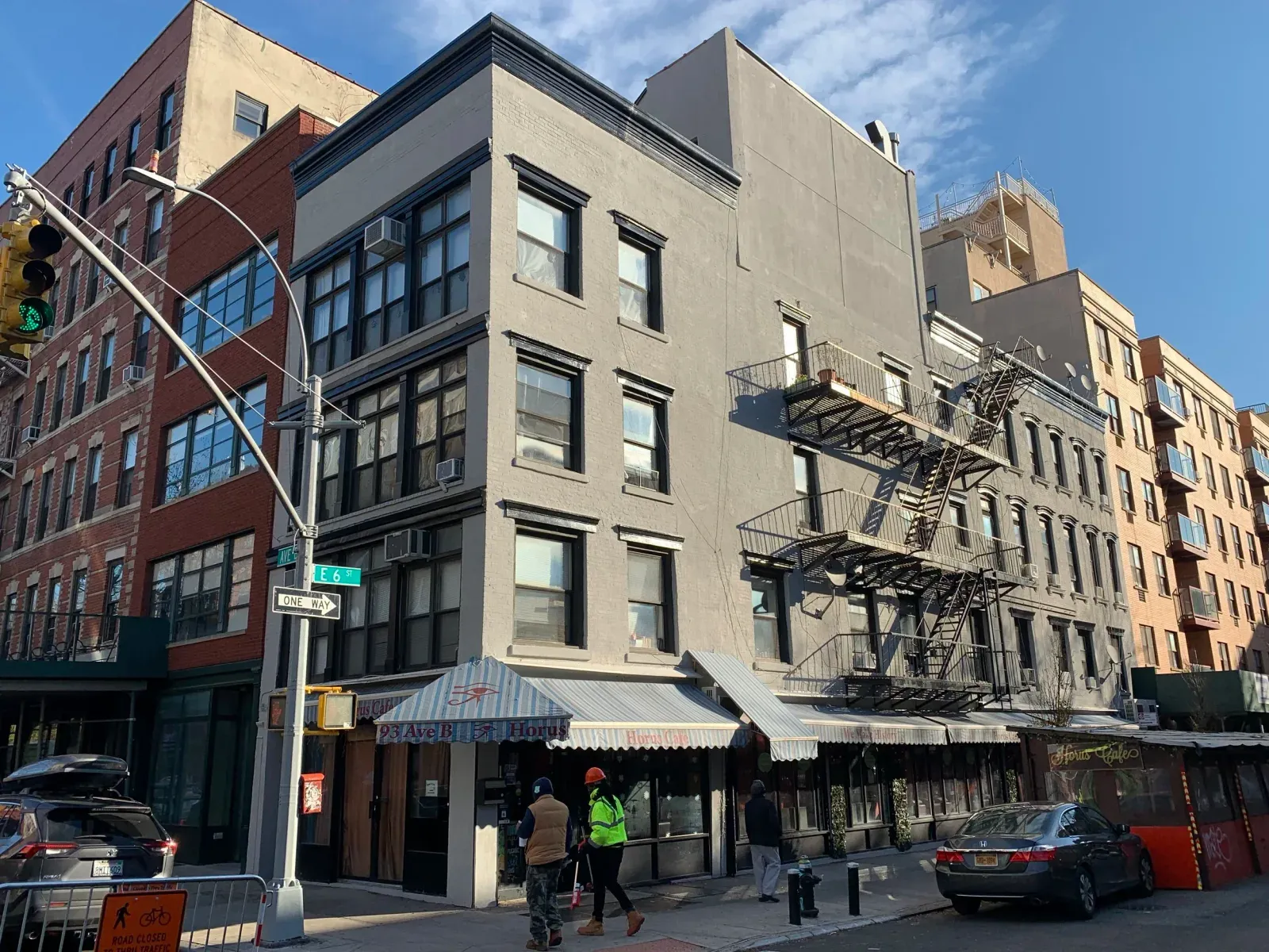 93 Avenue B, a corner building at East 6th Street